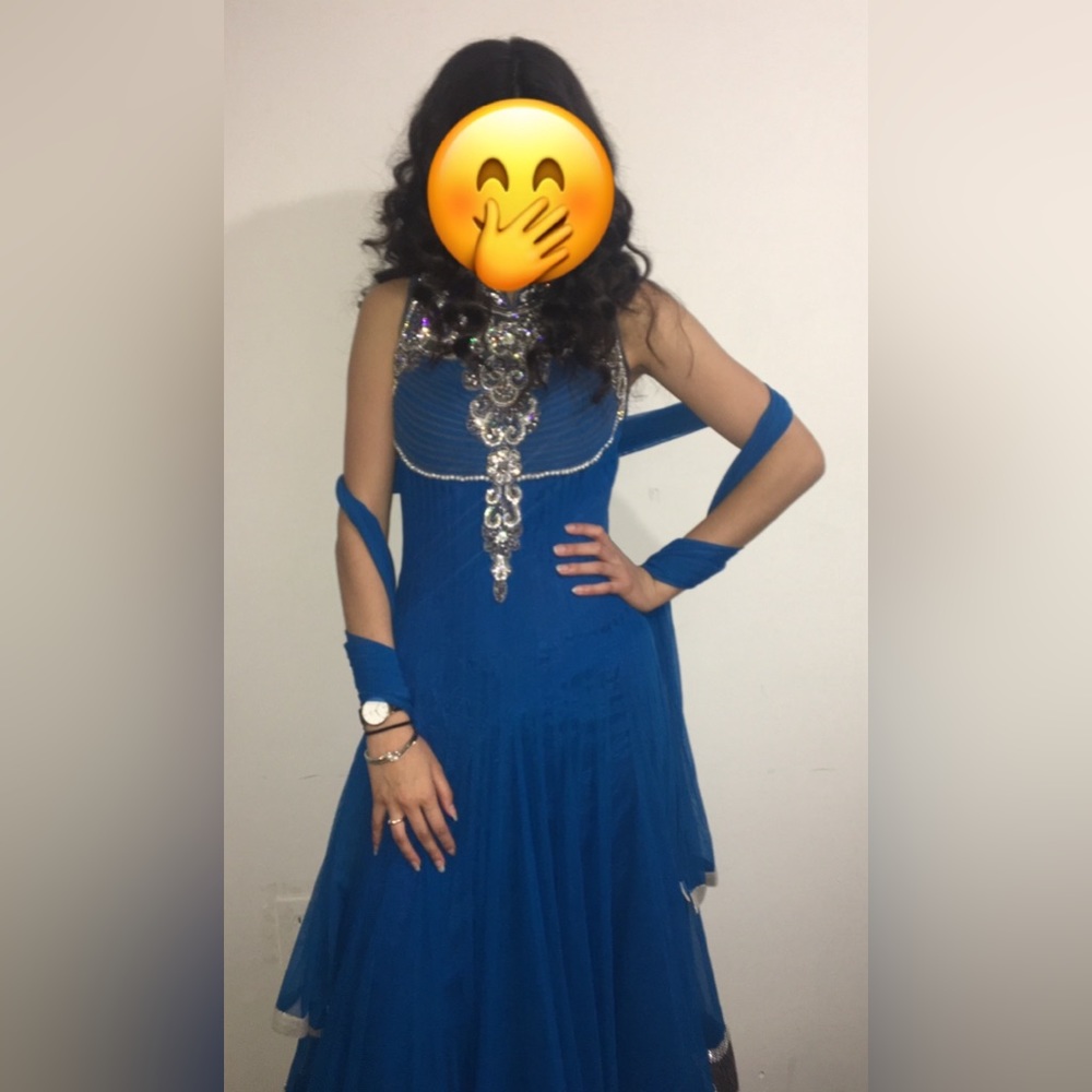 Beautiful halter neck Indian dress/ anarkali style